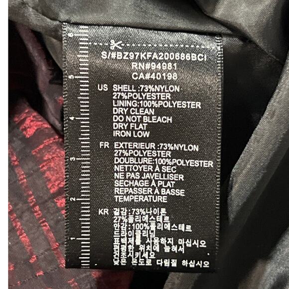 Twelve Couture Y2K 2009 Large Crinkle Jacket Goth Vamp Plaid Whimsygoth Witchy - Picture 5 of 7